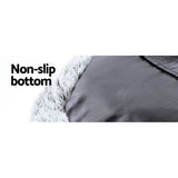 Charcoal Extra Large i.Pet Dog and Cat Bed - 110cm Comfort Haven - Close-Up Angle