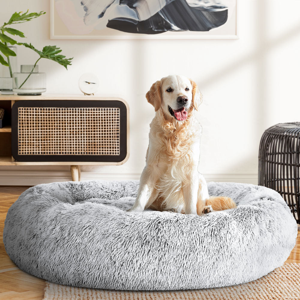 Charcoal Extra Large i.Pet Dog and Cat Bed - 110cm Comfort Haven