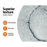 i.Pet Extra Large Light Grey Pet Bed for Dogs and Cats - 110cm Comfort Zone - 45-Degree Angle