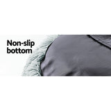 i.Pet Extra Large Light Grey Pet Bed for Dogs and Cats - 110cm Comfort Zone - Close-Up Angle