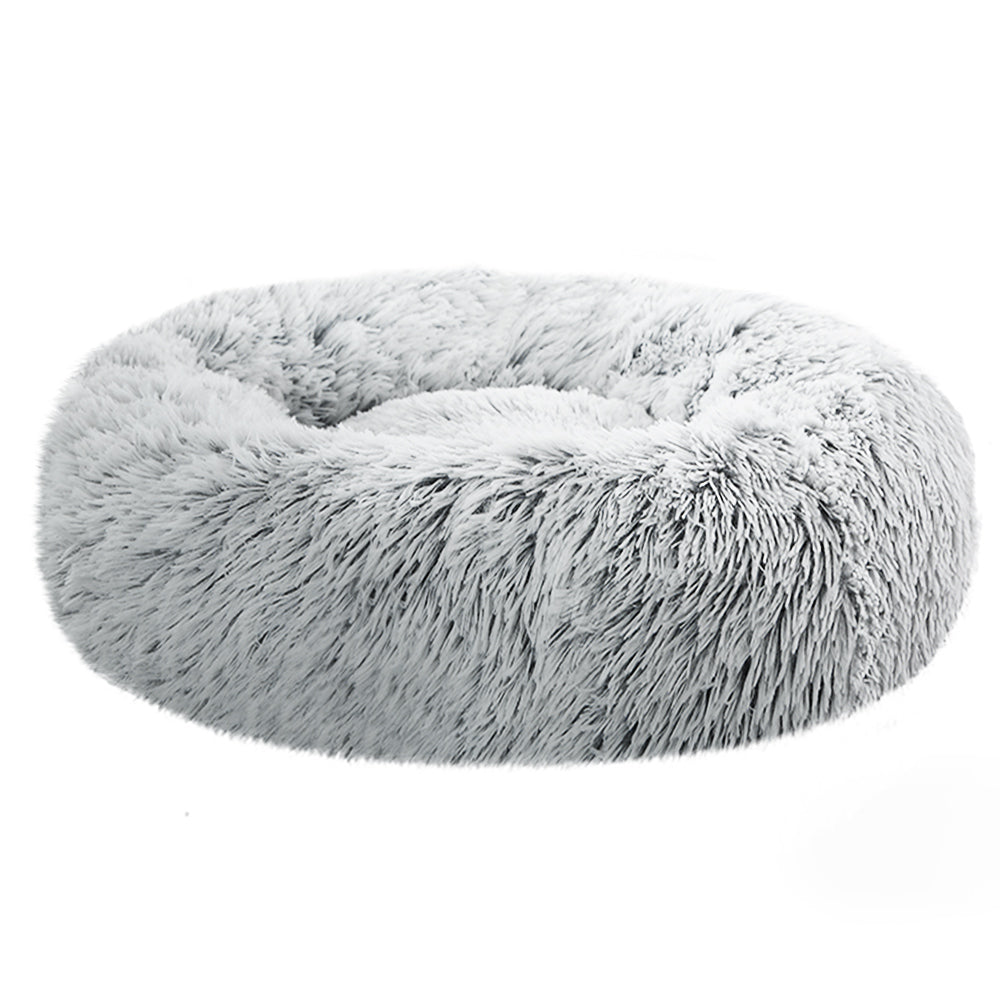 Calming Cave Pet Bed for Dogs and Cats - Medium 75cm Charcoal, Washable & Comfy Design