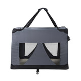 i.Pet Portable Soft Crate for Dogs and Cats - Foldable Travel Carrier with Mesh Windows - Top-Down View