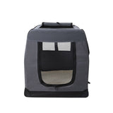 i.Pet Pet Carrier Soft Crate Dog Cat Travel 82x58CM Portable Foldable Car XL - 45-Degree Angle