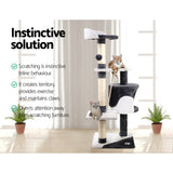 Deluxe 112cm Multi-Level Cat Tree with Scratching Posts, Condo and Plush Perches - Extra Image