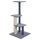 Feline Paradise 124cm Cat Tree with Scratching Posts and Cozy Condos for Play and Relaxation - Front View