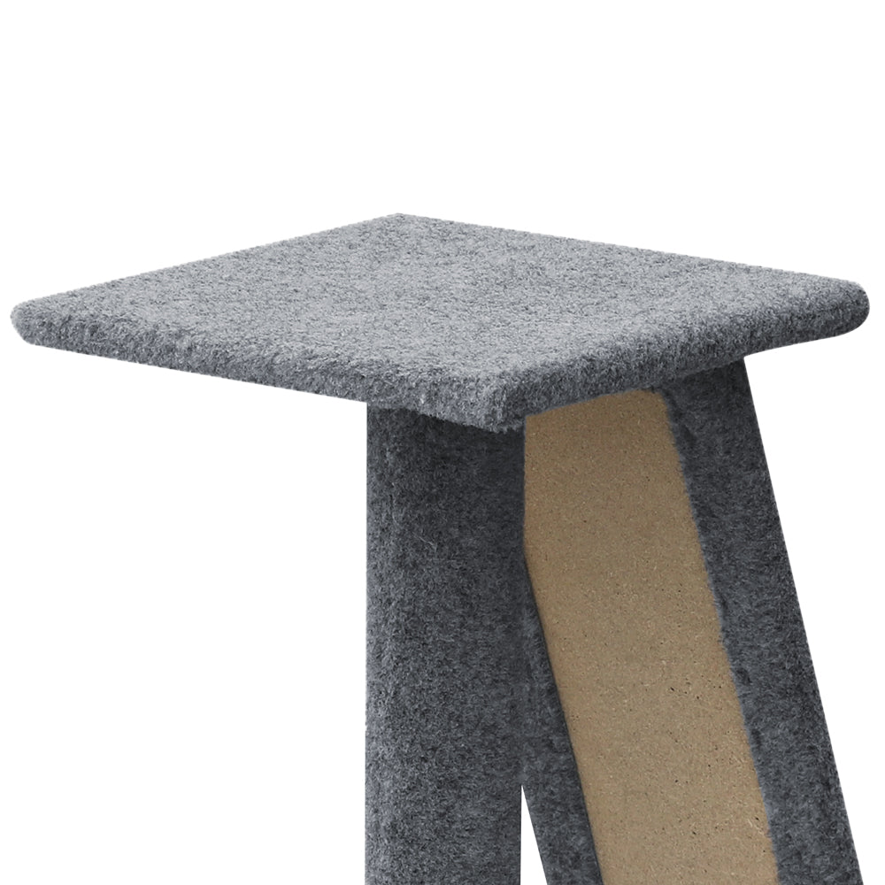 Deluxe 82cm Cat Tree Tower with Scratching Post, Slide, and Cozy Condo