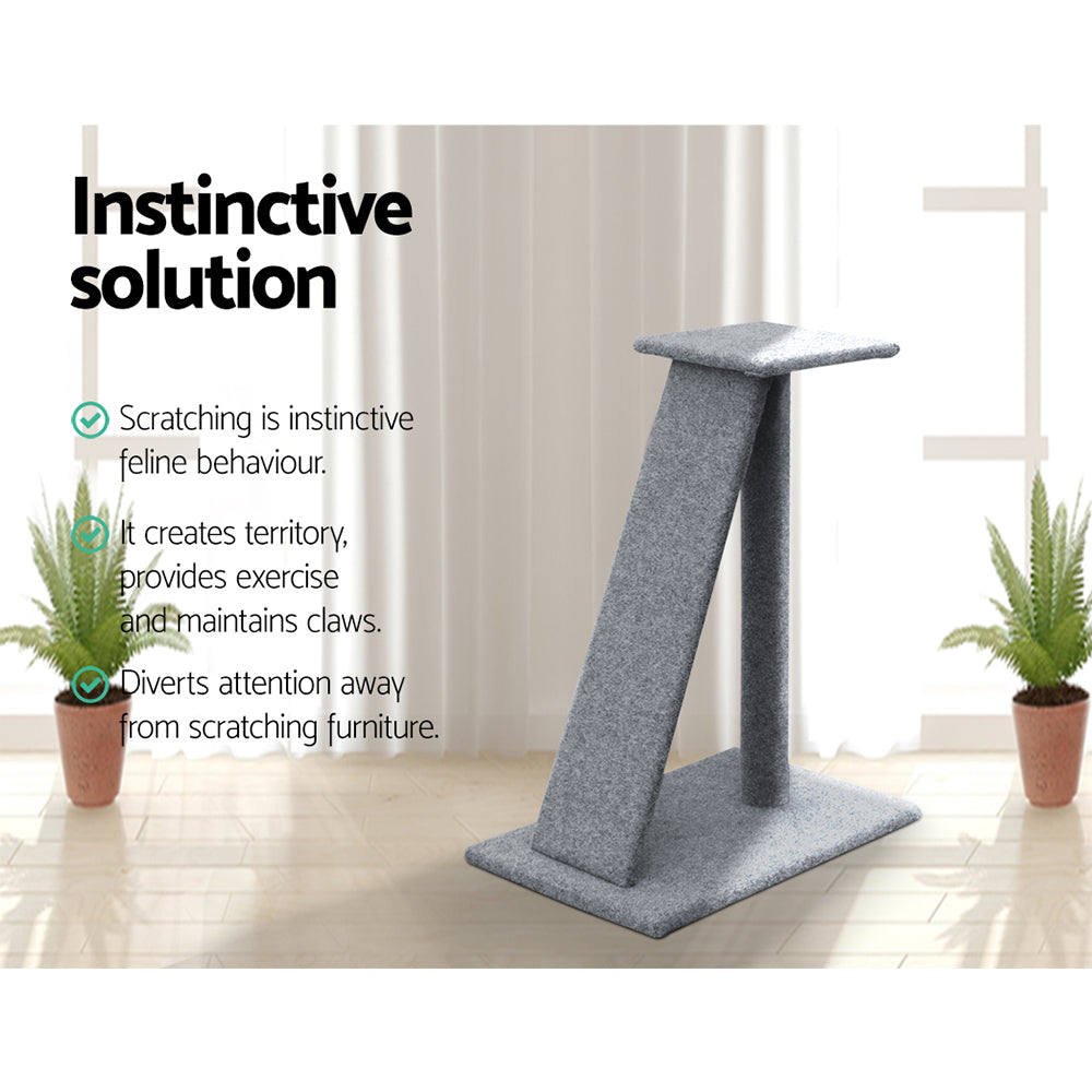 Deluxe 82cm Cat Tree Tower with Scratching Post, Slide, and Cozy Condo