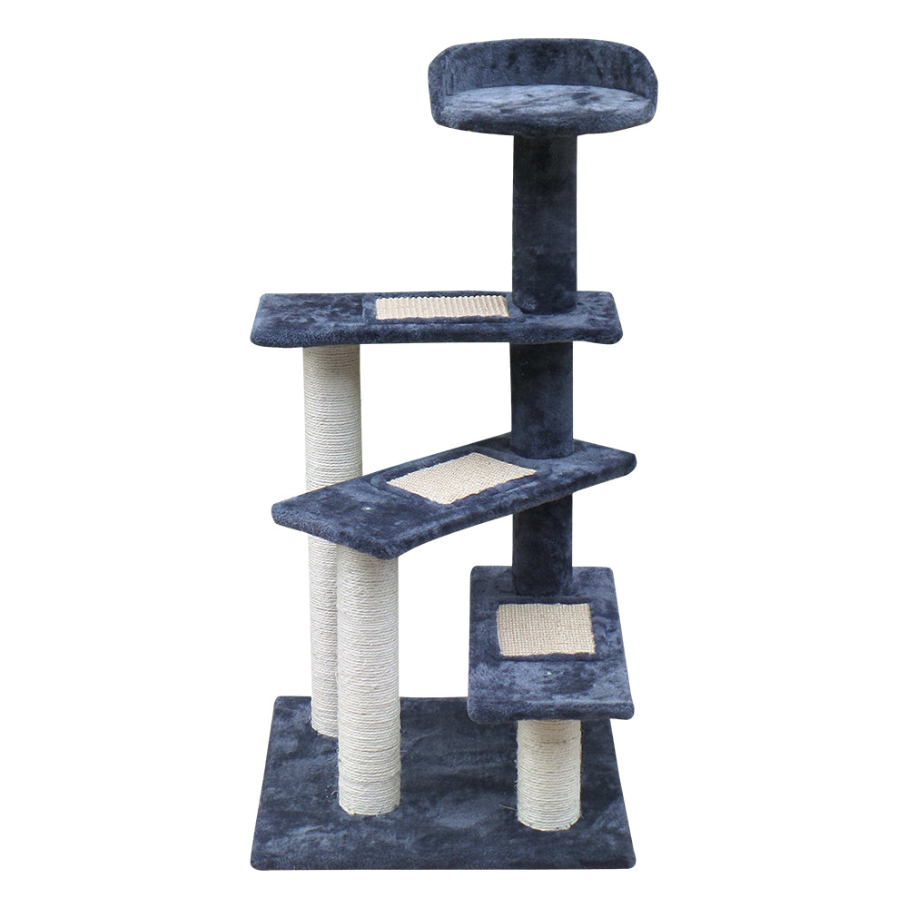 Feline Paradise 100cm Multi-Level Scratching Post and Condo Tree with Plush Steps