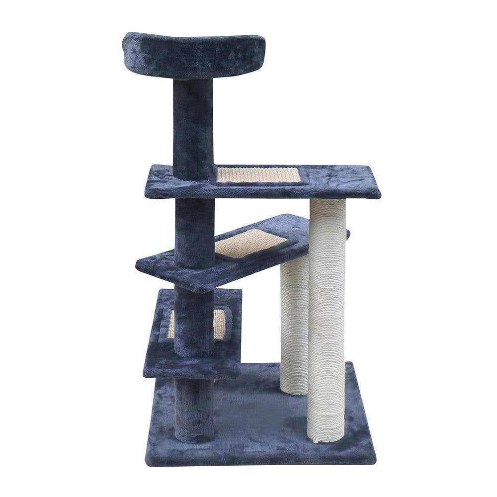 Feline Paradise 100cm Multi-Level Scratching Post and Condo Tree with Plush Steps
