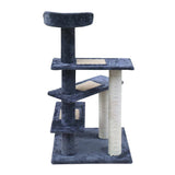 Feline Paradise 100cm Multi-Level Scratching Post and Condo Tree with Plush Steps - 45-Degree Angle
