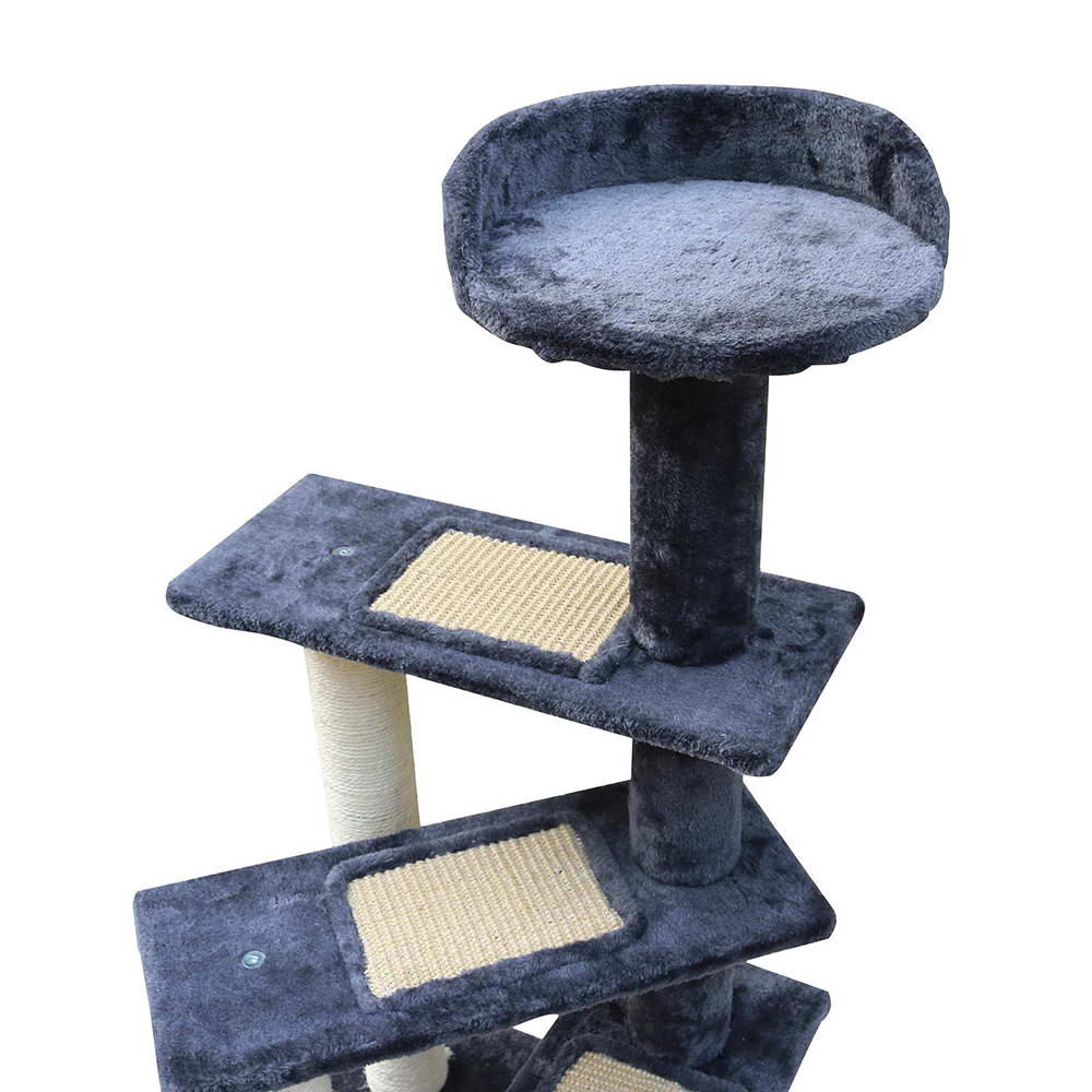 Feline Paradise 100cm Multi-Level Scratching Post and Condo Tree with Plush Steps