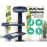 Feline Paradise 100cm Multi-Level Scratching Post and Condo Tree with Plush Steps - Extra Image