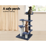 Feline Paradise 100cm Multi-Level Scratching Post and Condo Tree with Plush Steps - Extra Image