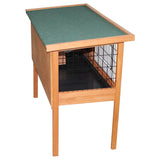 Cozy 70cm Wooden Pet Hutch with Easy Clean Slide-Out Tray - 45-Degree Angle