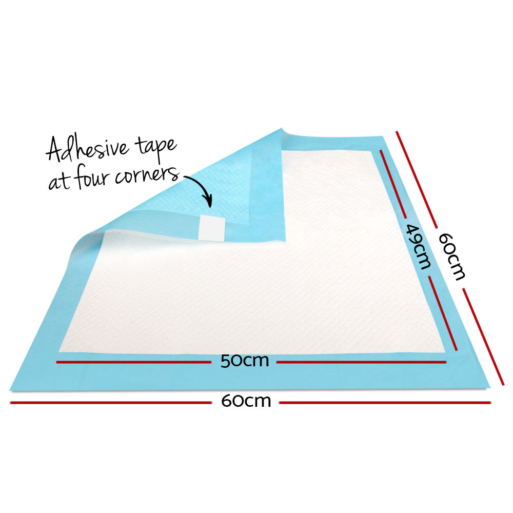 200-Pack Super Absorbent Indoor Puppy & Cat Training Pads - 60 x 60cm Disposable Toilet Solutions