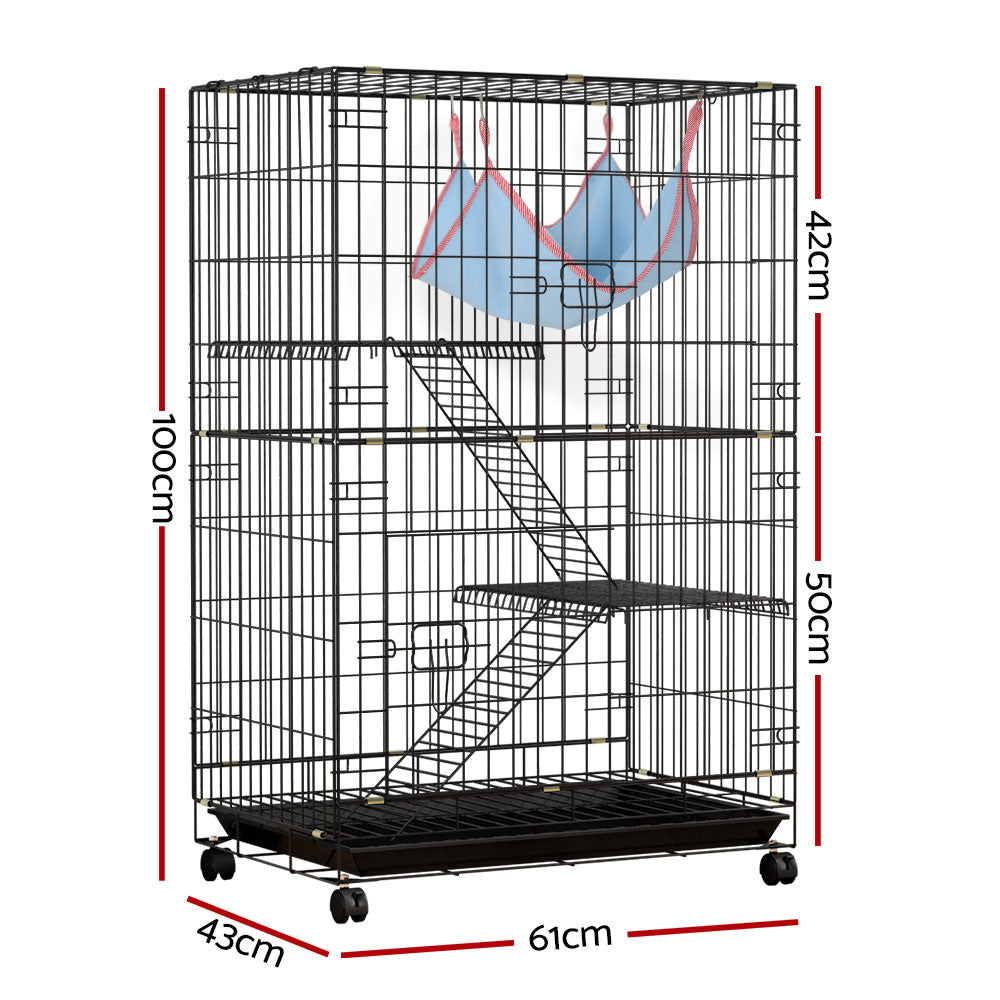 Pet Paradise Indoor Multi-Level Cage for Rabbits, Guinea Pigs, and Small Pets