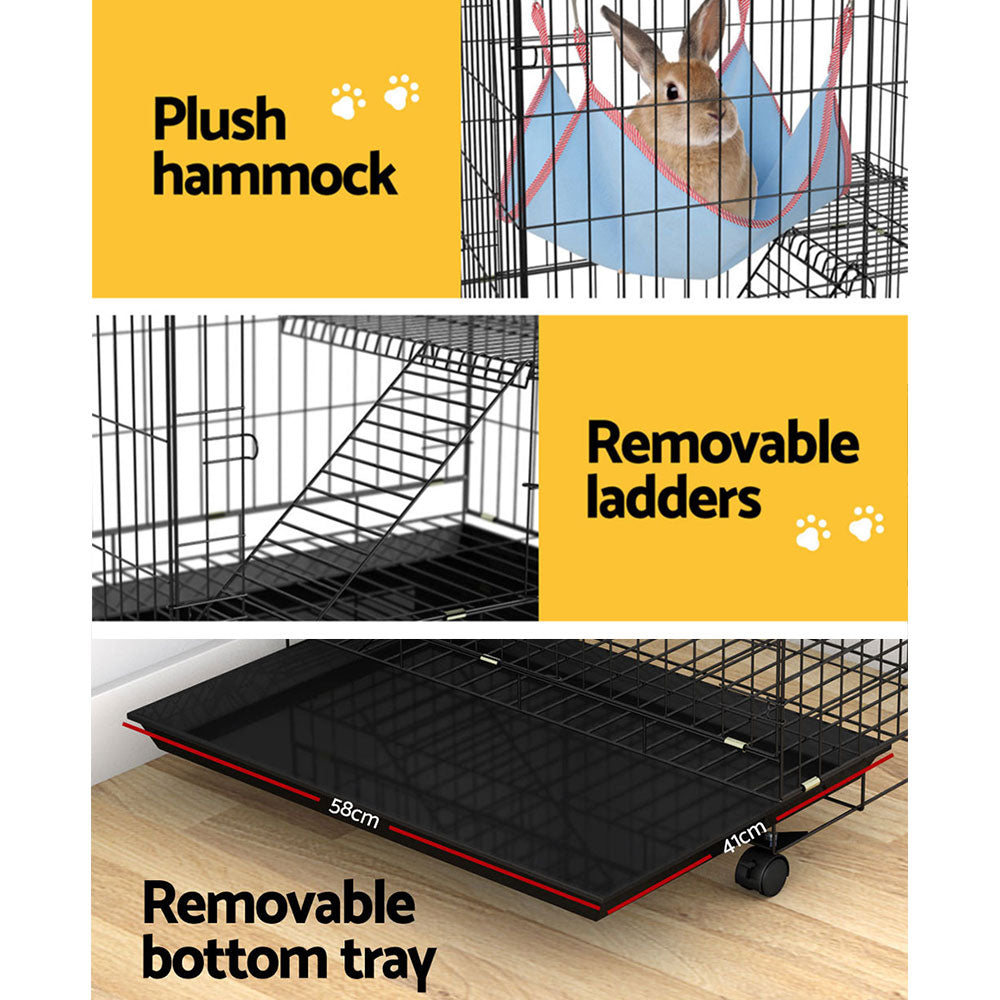 Pet Paradise Indoor Multi-Level Cage for Rabbits, Guinea Pigs, and Small Pets
