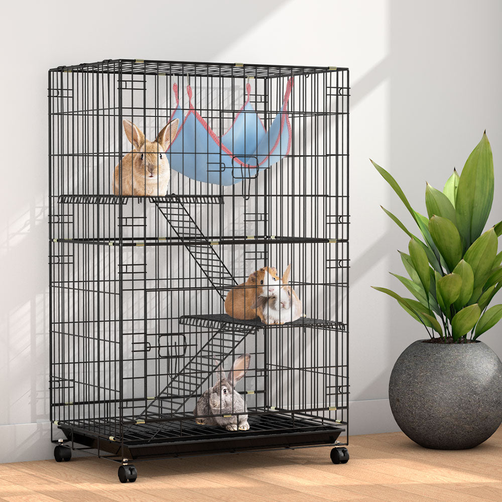 Pet Paradise Indoor Multi-Level Cage for Rabbits, Guinea Pigs, and Small Pets