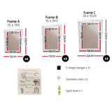 Artiss 11-Piece White Wall Photo Frame Collection for Cherished Memories - Front View