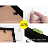 Chic Black A3 Trio Photo Frames for Stunning Home Accents and Thoughtful Gifts - 45-Degree Angle