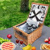 Alfresco 2 Person Picnic Basket Set Baskets Vintage Outdoor Insulated Blanket