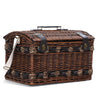 Alfresco 4 Person Picnic Basket Wicker Baskets Outdoor Insulated Gift Blanket