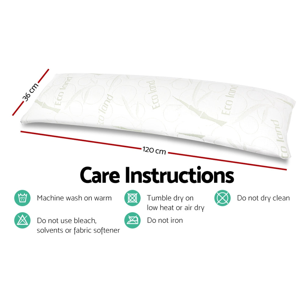 Giselle Bamboo Bliss Full Body Support Memory Foam Pillow