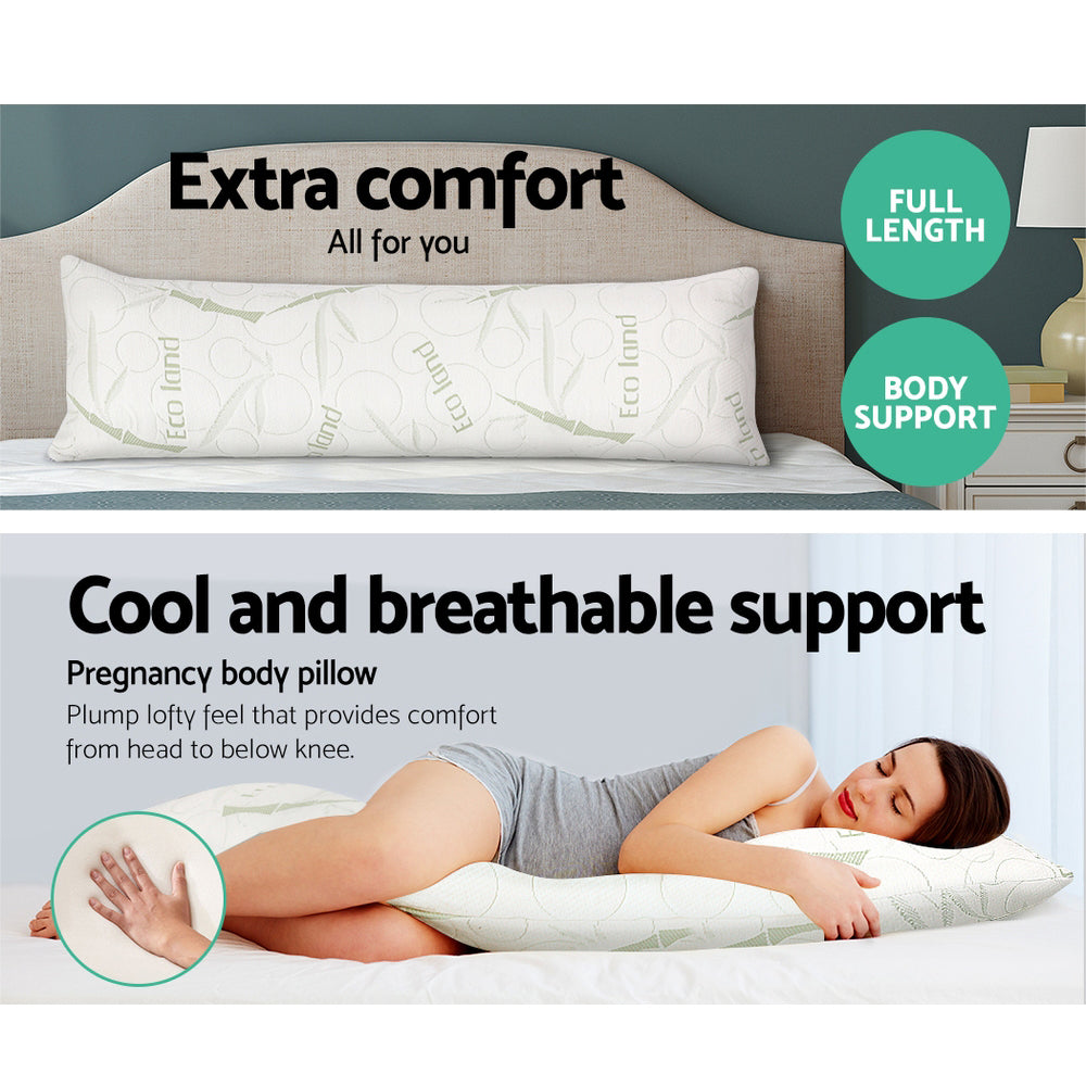 Giselle Bamboo Bliss Full Body Support Memory Foam Pillow