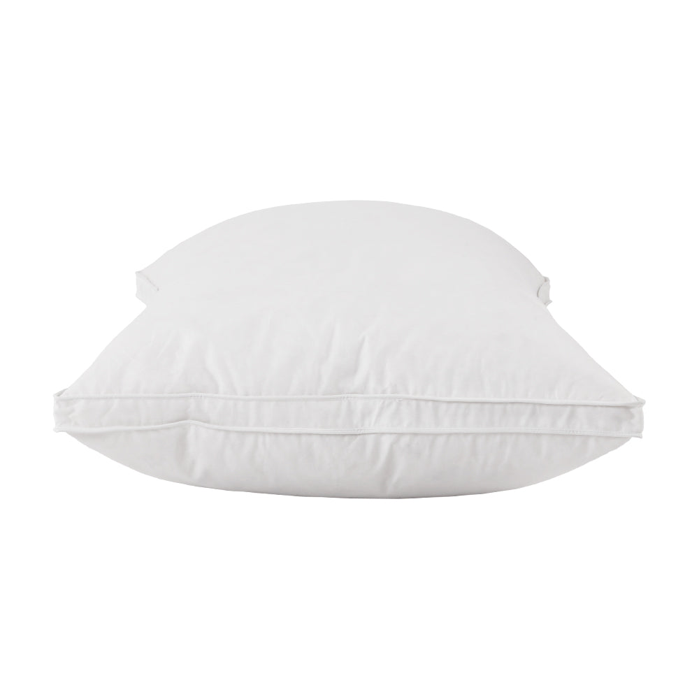 Plush Goose Feather Down Twin Pillows Set