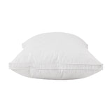 Plush Goose Feather Down Twin Pillows Set - Top-Down View