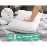 Deluxe Goose Feather & Down Pillow Duo for Supreme Sleep Comfort - 45-Degree Angle
