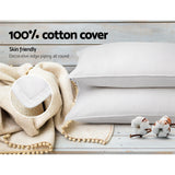Deluxe Goose Feather & Down Pillow Duo for Supreme Sleep Comfort - Close-Up Angle