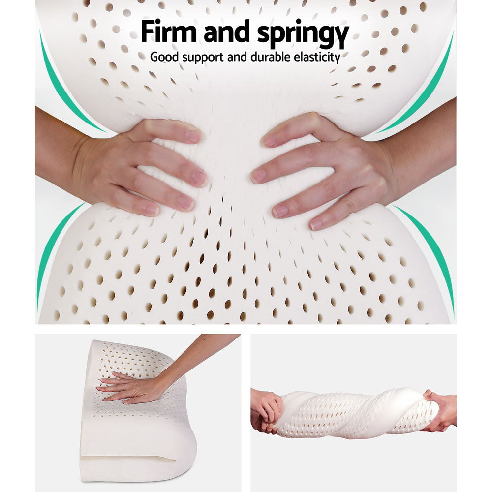 Ultimate Sleep Comfort Natural Latex Pillow Pair