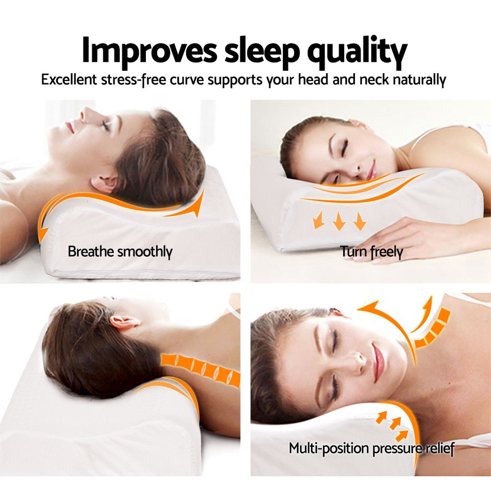 Ultimate Sleep Comfort Natural Latex Pillow Pair