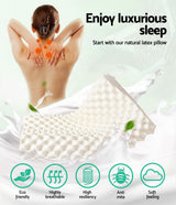Giselle Sustainable Natural Latex Luxury Sleep Pillow - Side View