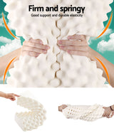 Giselle Sustainable Natural Latex Luxury Sleep Pillow - Top-Down View