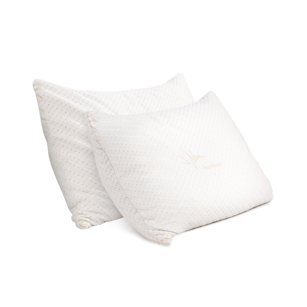 Giselle Premium Set of 2 Bamboo Shredded Memory Foam Pillows