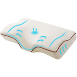 Giselle Contoured Memory Foam Neck Pillow for Pain Relief and Support