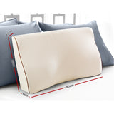 Giselle Contoured Memory Foam Neck Pillow for Pain Relief and Support - Front View