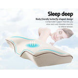 Giselle Contoured Memory Foam Neck Pillow for Pain Relief and Support - Side View
