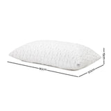 Giselle Rayon King Memory Foam Pillow Set of 2 for Ultimate Sleep Comfort - Front View