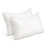 Giselle Luxury Set of 2 Rayon Memory Foam Pillows for Ultimate Comfort