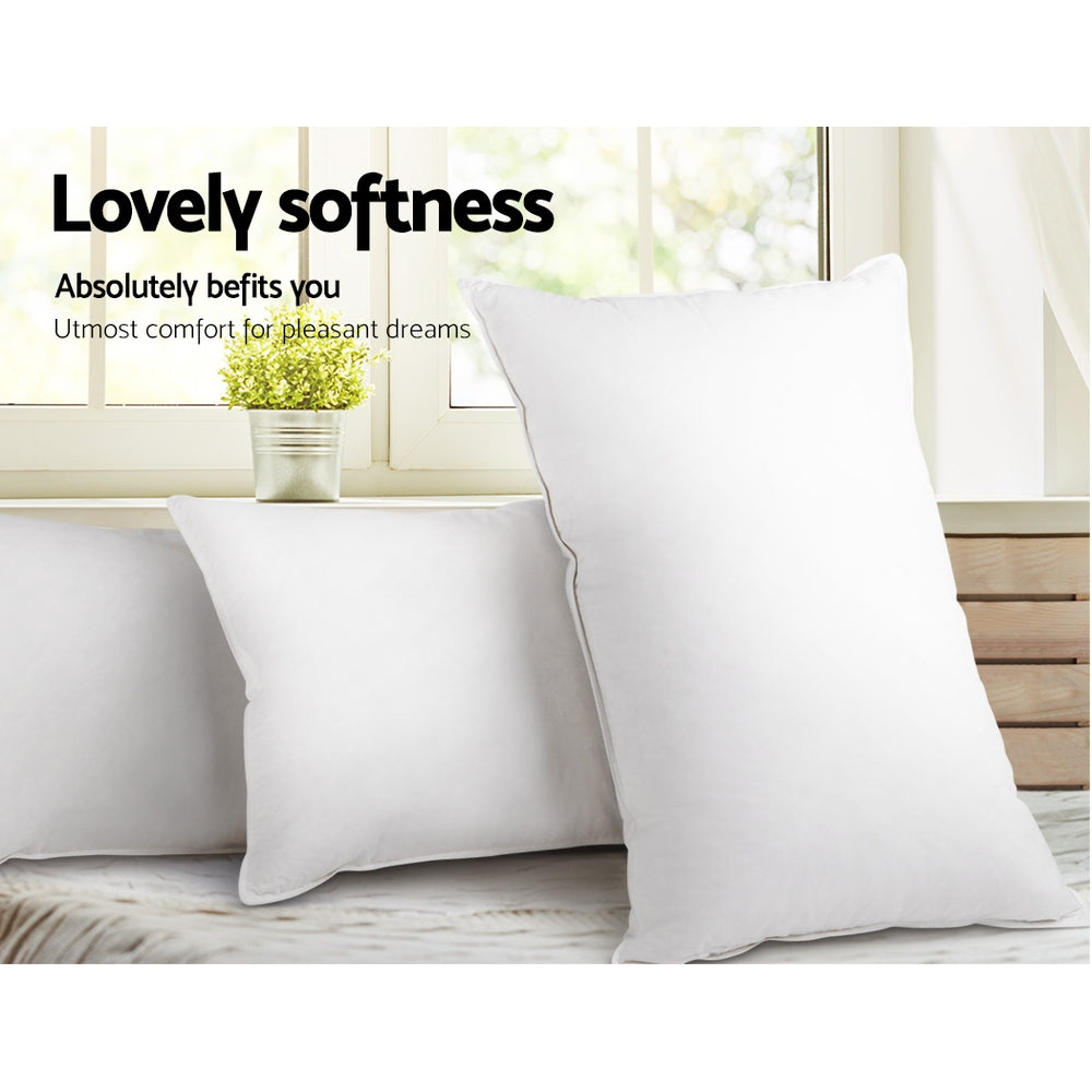 Giselle Collection: 4 Cotton Pillows for Customized Sleep Support - Firm & Medium Options
