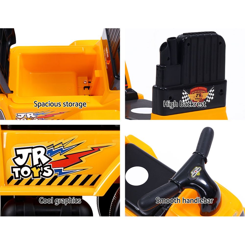 Keezi Kids Ride-On Bulldozer Toy Truck for Toddlers - Digger with Removable Bucket and Storage
