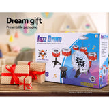 Blue 8-Piece Kids Drum Set for Little Musicians - Rear View