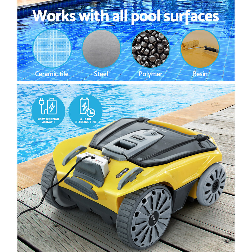 Cordless Automatic Robot Pool Vacuum Cleaner for Effortless Cleaning