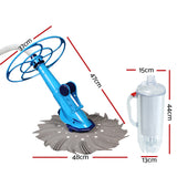 Automatic Aquabuddy Pool Cleaner and Leaf Catcher for Effortless Cleaning - Front View