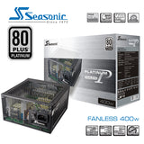 Seasonic Platinum Fanless 400W Modular Power Supply Unit
