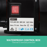 High-Efficiency 1500W Stainless Steel Garden Water Pump - 45-Degree Angle