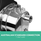 High-Efficiency 1500W Stainless Steel Garden Water Pump - Rear View